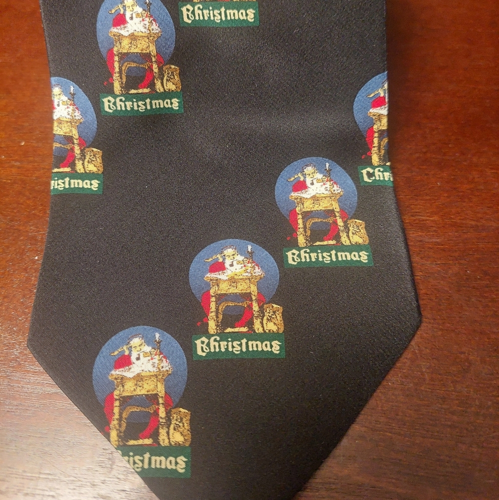 The Saturday Evening Post 100% Silk Santa Necktie